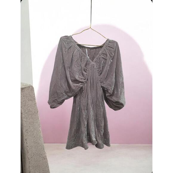 #421 - Free People Portia Mini Velvet Dress - Picture 4 of 4